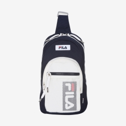 Fila Vertical Linear Sling - Naisten Olkalaukku - Laivastonsininen | FI-49387